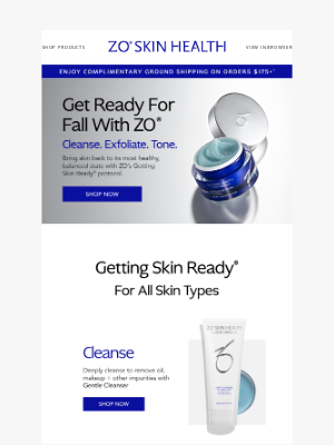 ZO Skin Health - Get Your Skin Ready For Fall