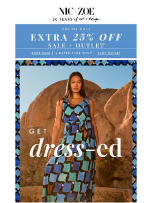 NIC+ZOE - Full social calendar? Time to get dress-ed