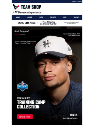 Houston Texans - Now Available! The Official Gear Of Training Camp