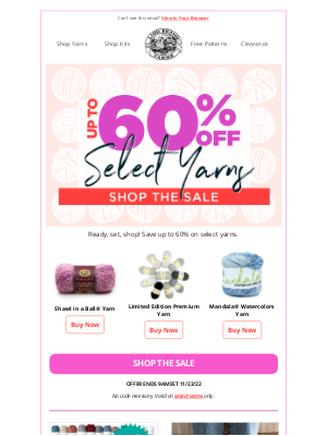Lion Brand Yarn - Up to 60% Off Select Yarns!