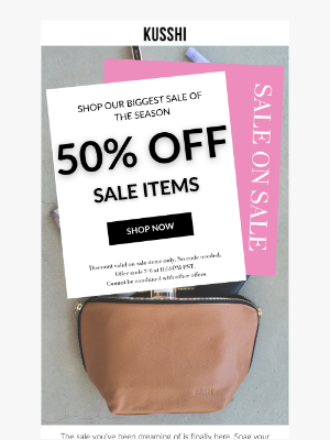 Kusshi - Extra 50% Off? Yes, Seriously.