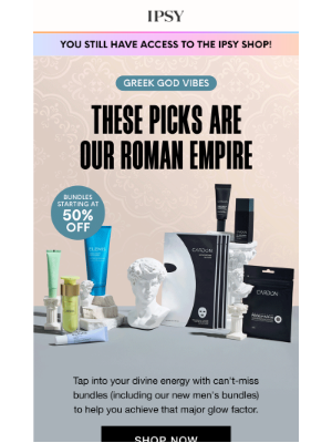 ipsy - Divine Bundles Starting At 50% OFF