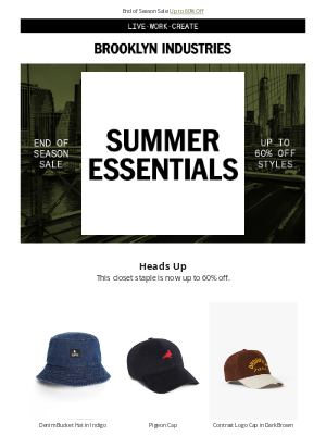 Brooklyn Industries - Sale Spotlight: Hats on Sale