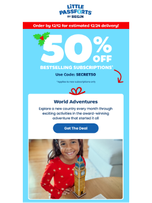 Little Passports, Inc. - 🤩 50% Off a Global Journey of Discovery Is Waiting! 🤩