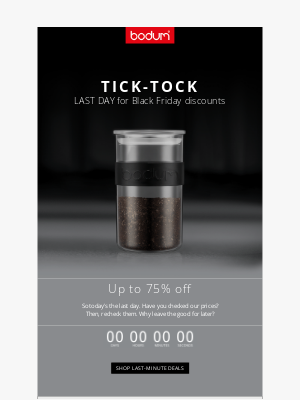 Bodum - LAST DAY ⌛ Up to 75% for Black Friday