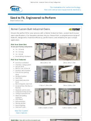 Riley Surface World (United Kingdom) - Sized to Fit, Engineered to Perform - Match Your Process