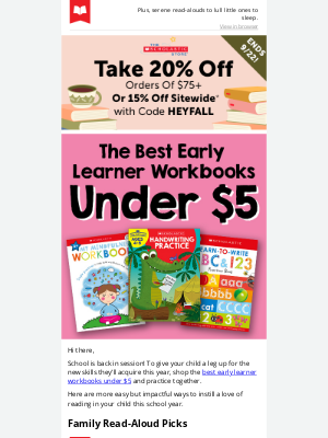 Scholastic - The Best Early Learner Workbooks Under $5