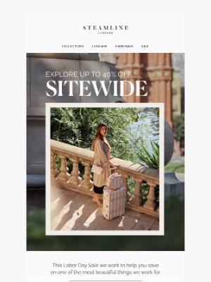 Steamline Luggage - The Labor Day Event Has Landed.