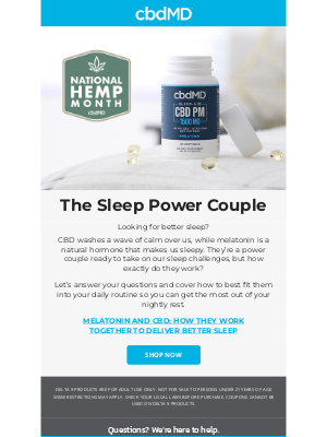 cbdMD - Melatonin and CBD: How They Work Together to Deliver Better Sleep