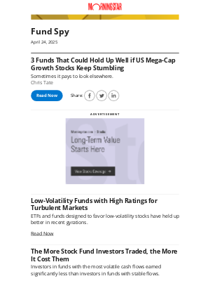 Morningstar - 3 Funds That Could Hold Up Well if US Mega-Cap Growth Stocks Keep Stumbling