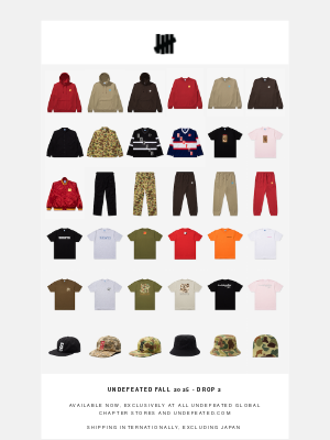 Undefeated - Fall 2025 Drop 2 – Available Now