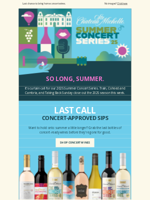 Chateau Ste Michelle Winery - A Final Toast to Summer 2025