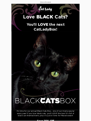 CatLadyBox - It's Black Cats Box Time! 😺🖤