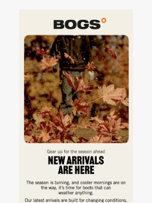 BOGS - New Season. New Gear.