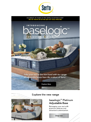 Serta - NEW baselogic™ Adjustable Bases