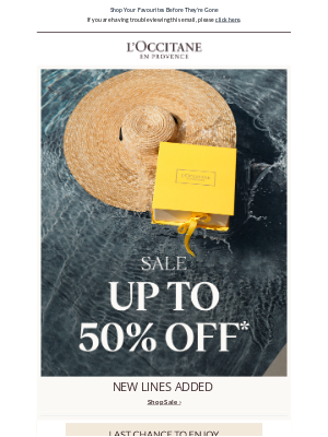 L'Occitane (United Kingdom) - Don't Miss New Sale Lines Added