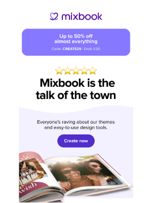 Mixbook - Hear that? Mixbook has everyone talking.