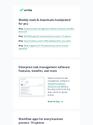 Wrike - Here are your weekly downloads from Wrike!