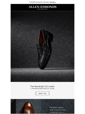 Allen Edmonds - Your first look: Our icon in a new leather