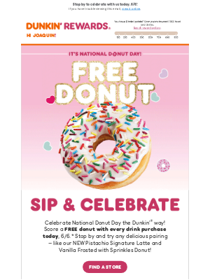 Dunkin' Donuts - Happy National 🍩 Day 🎉