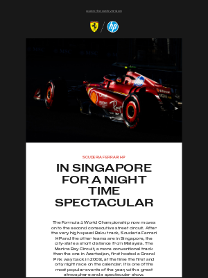 Ferrari - In Singapore for a night time spectacular