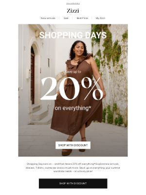Zizzi Fashion - 20% off EVERYTHING – Shopping Days start now! 🛍️
