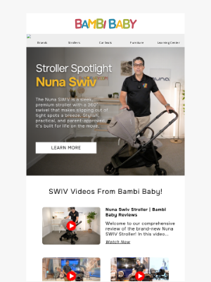 Bambi Baby Store - ✨ Stroller Spotlight: Meet the Nuna SWIV!