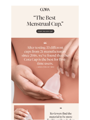Cora - The Best Menstrual Cup