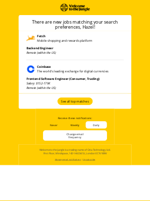 Otta - New match: Backend Engineer at Fetch