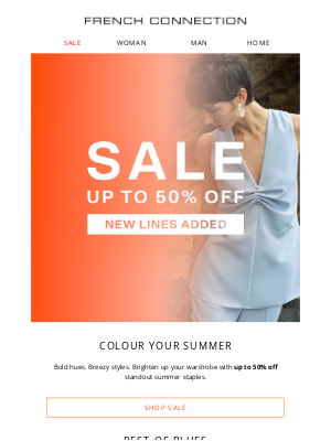 French Connection (United Kingdom) - Pick a colour, any colour - up to 50% off