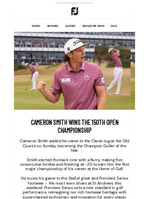 FootJoy - FJ Wins You Win | Cameron Smith Takes St Andrews