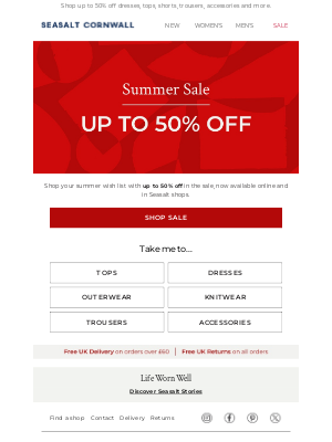 Seasalt Cornwall (United Kingdom) - SALE | Your Favourites