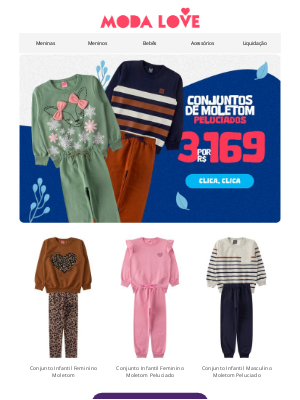 Modalove (Brazil) - ❄️ O Frio Está Chegando! Garanta Conforto e Estilo para os Pequenos no Inverno! 😍