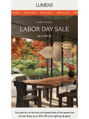 YLiving - STARTS NOW: Save up to 50% during the Labor Day Early Access Sale