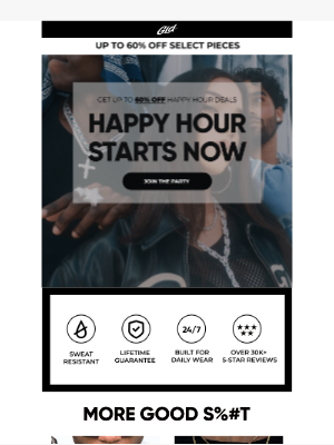 The GLD Shop - Happy hour deals start NOW ⛓️