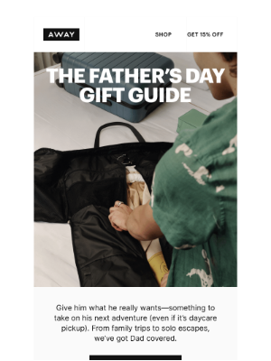 Away - Your gift guide for Dad is here
