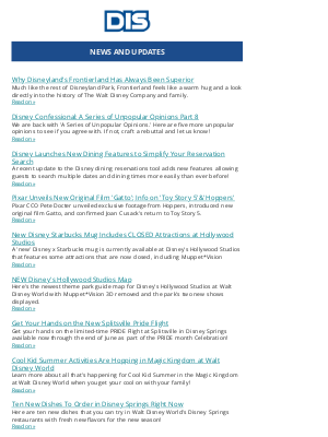 The DIS - News and Updates for 06/13/2025