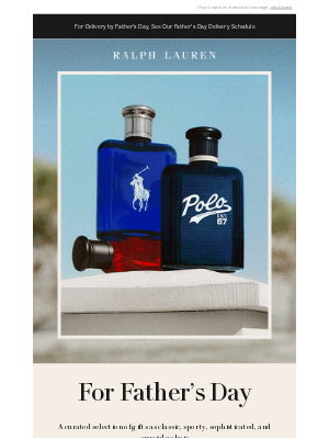 Ralph Lauren (United Kingdom) - Father’s Day Gifts