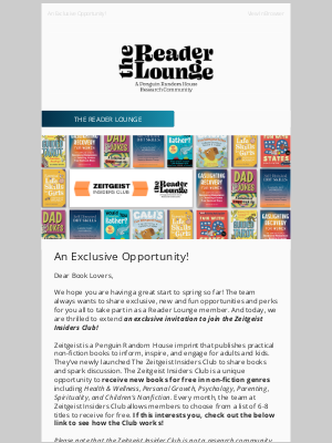 Penguin Random House - An Exclusive Opportunity from The Reader Lounge! 📚