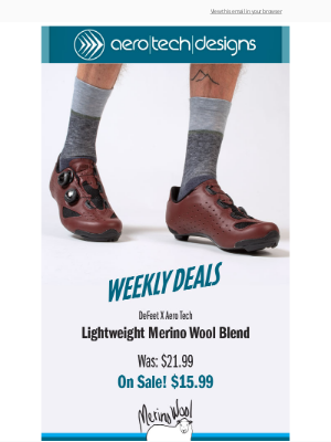 Aero Tech Designs - Deal of the Week Cycling Socks On Sale!