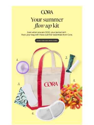 Cora - Your Summer Period Kit = Packed & Ready