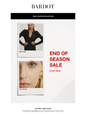 Bardot - New To Sale | Take A Further 30% Off