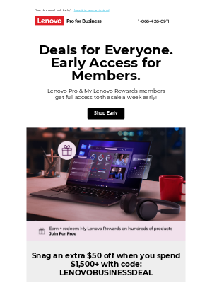 Lenovo - Psst… you’re on the VIP list