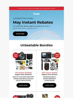 Focus Camera - 🎯 May rebates are live—Save up to $30% Off