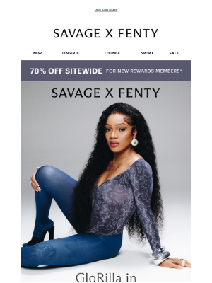 Savage X Fenty - GloRilla in Frame Work
