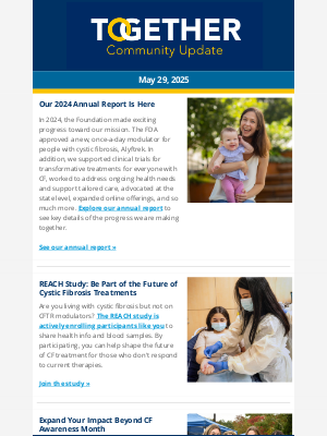 Cystic Fibrosis Foundation - Together: a Community Update