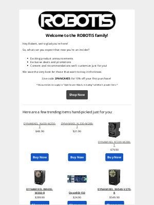 Robotis - ⭐ Welcome! Here's 10% off your first order. ⭐