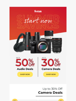 Focus Camera - Summer savings start now ☀️ Up to 50% Off