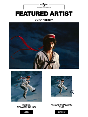 Spotify - New music from Conan ipsum, Maroon 5, The Beatles, & more