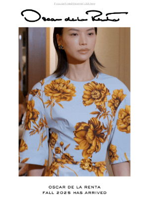 Oscar de la Renta - Oscar de la Renta Fall 2025 Has Arrived in Full Bloom